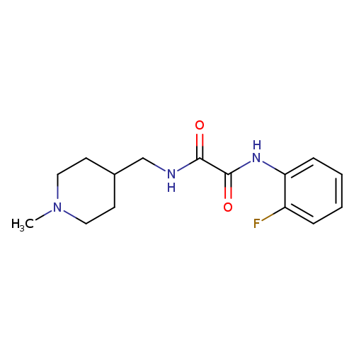 N-(2-fluorophenyl)-N'-[(1-methylpiperidin-4-yl)methyl]ethanediamide