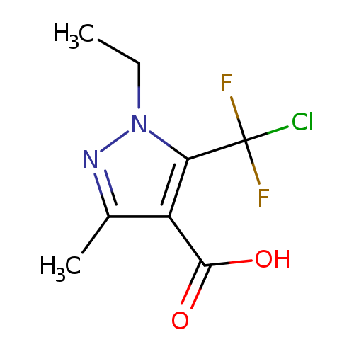 5-(chlorodifluoromethyl)-1-ethyl-3-methyl-1H-pyrazole-4-carboxylic acid