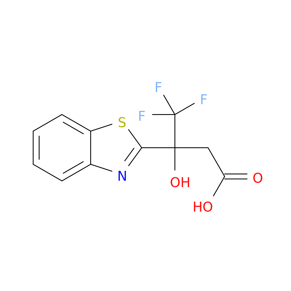 3-(1,3-benzothiazol-2-yl)-4,4,4-trifluoro-3-hydroxybutanoic acid