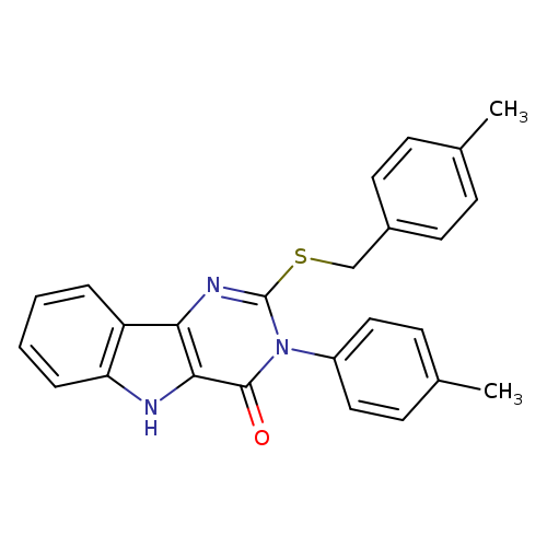3-(4-methylphenyl)-2-{[(4-methylphenyl)methyl]sulfanyl}-3H,4H,5H-pyrimido[5,4-b]indol-4-one