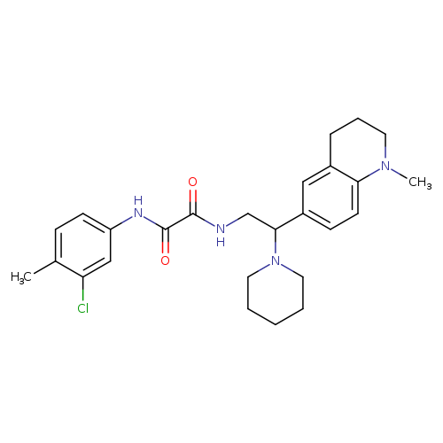 N'-(3-chloro-4-methylphenyl)-N-[2-(1-methyl-1,2,3,4-tetrahydroquinolin-6-yl)-2-(piperidin-1-yl)ethyl]ethanediamide