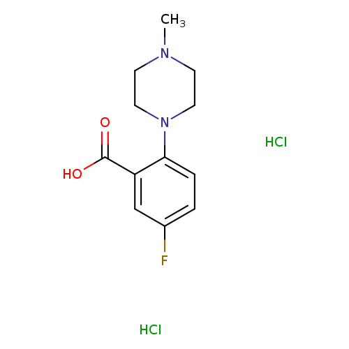 5-fluoro-2-(4-methylpiperazin-1-yl)benzoic acid dihydrochloride