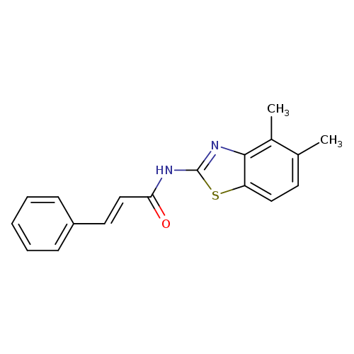 (2E)-N-(4,5-dimethyl-1,3-benzothiazol-2-yl)-3-phenylprop-2-enamide