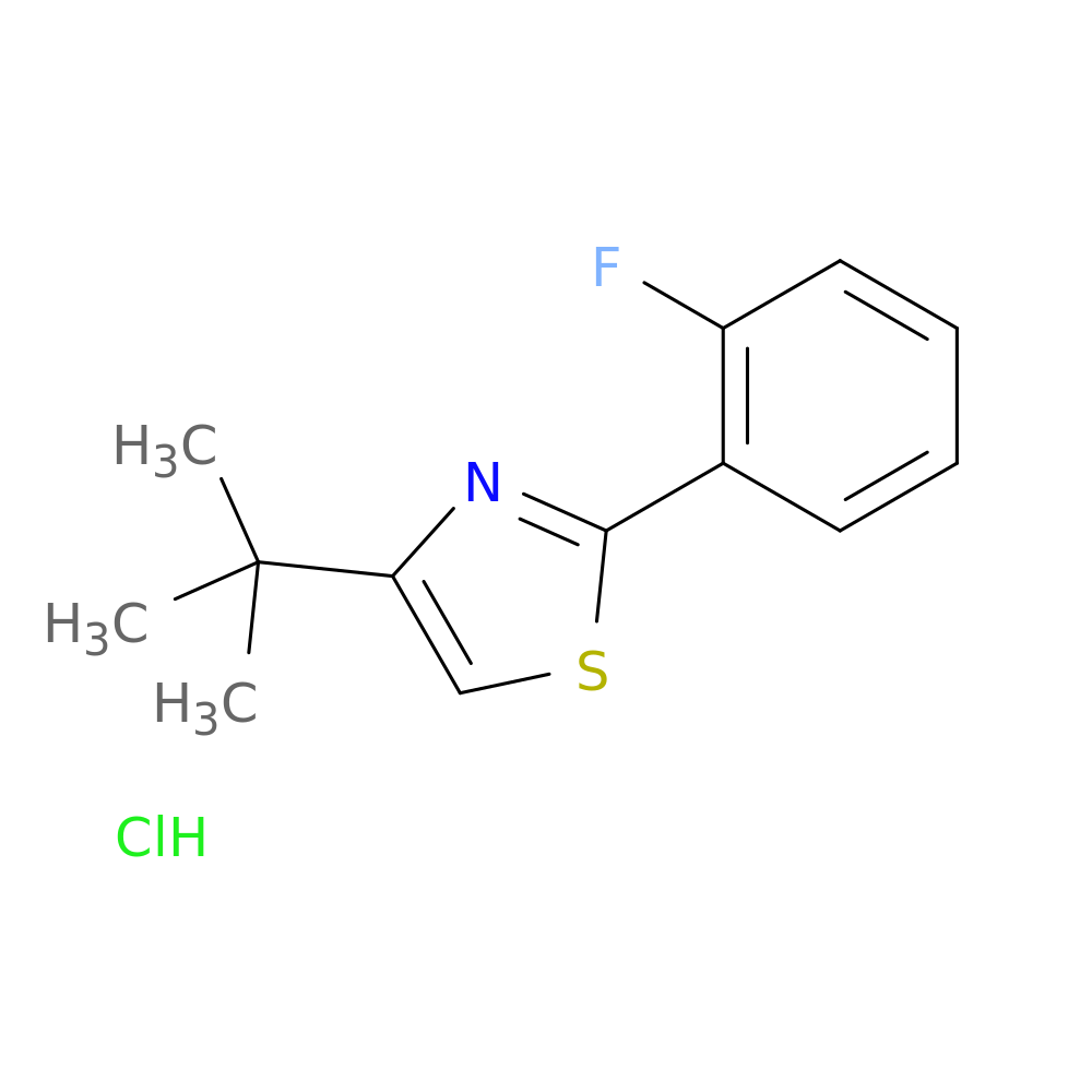 4-tert-butyl-2-(2-fluorophenyl)-1,3-thiazole hydrochloride