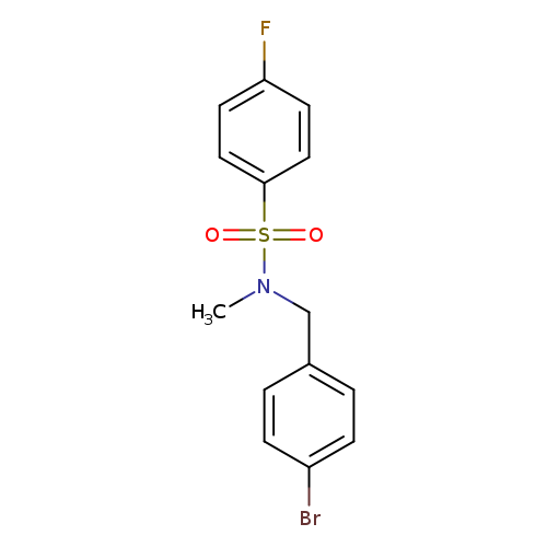 N-[(4-bromophenyl)methyl]-4-fluoro-N-methylbenzene-1-sulfonamide