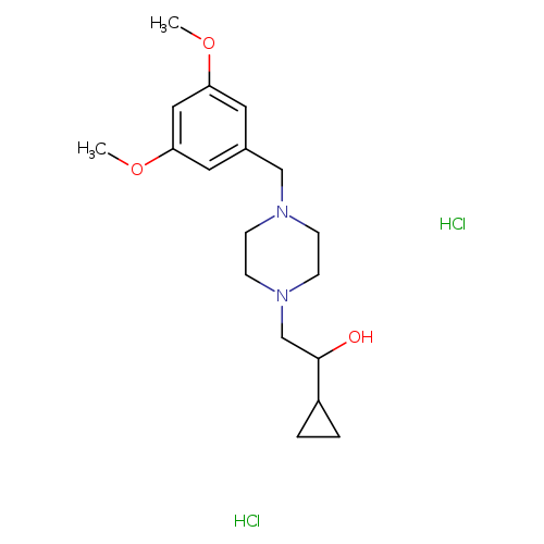1-cyclopropyl-2-{4-[(3,5-dimethoxyphenyl)methyl]piperazin-1-yl}ethan-1-ol dihydrochloride