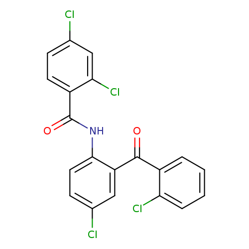 2,4-dichloro-N-[4-chloro-2-(2-chlorobenzoyl)phenyl]benzamide