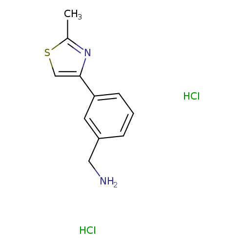 [3-(2-methyl-1,3-thiazol-4-yl)phenyl]methanamine dihydrochloride