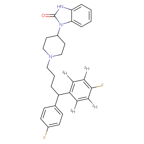 1-[1-[4-(4-fluorophenyl)-4-(4-fluorophenyl-2,3,5,6-d<sub>4</sub>)butyl]-4-piperidinyl]-1,3-dihydro-2H-benzimidazol-2-one
