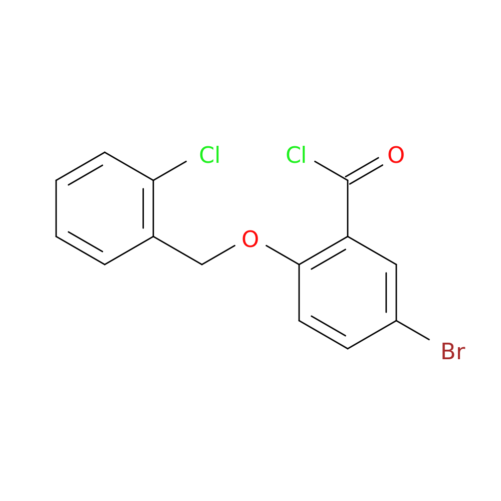 5-Bromo-2-[(2-chlorobenzyl)oxy]benzoyl chloride