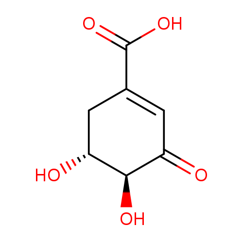 1-Cyclohexene-1-carboxylic acid, 4,5-dihydroxy-3-oxo-, (4S,5R)-