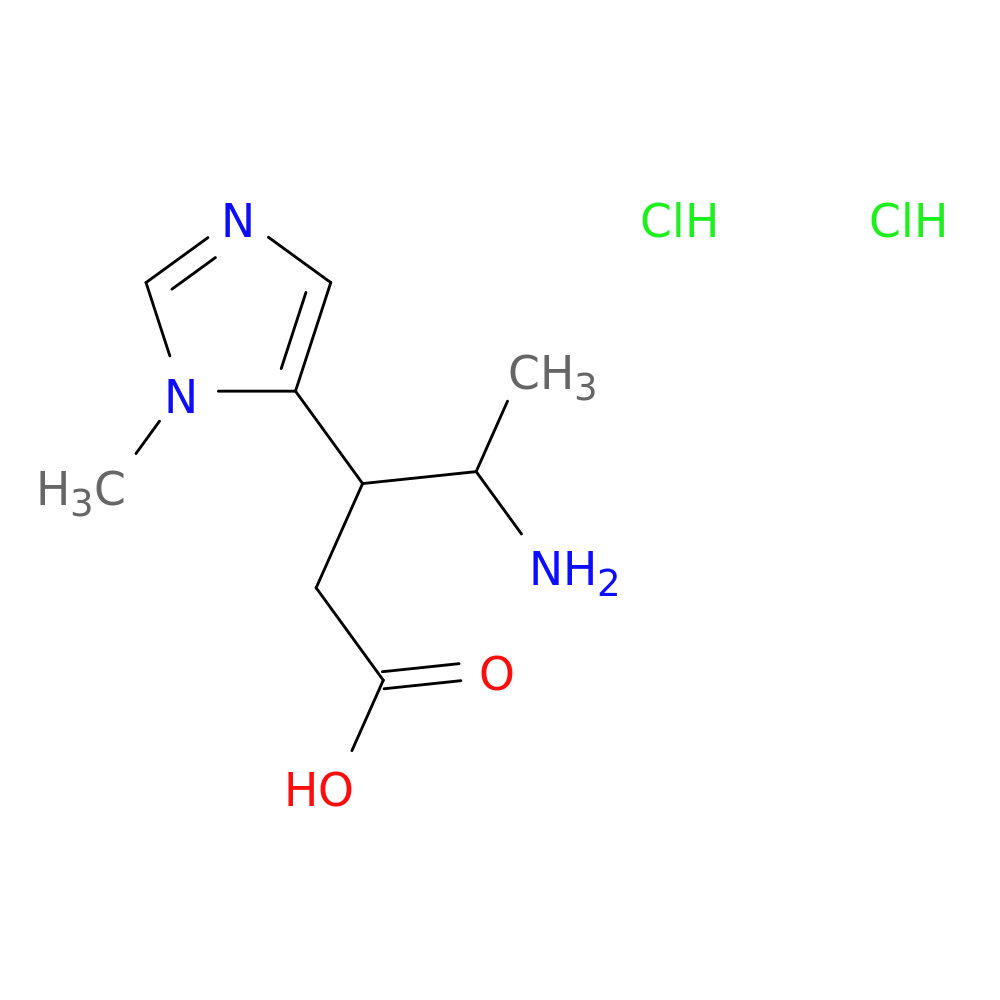4-amino-3-(1-methyl-1H-imidazol-5-yl)pentanoic acid dihydrochloride