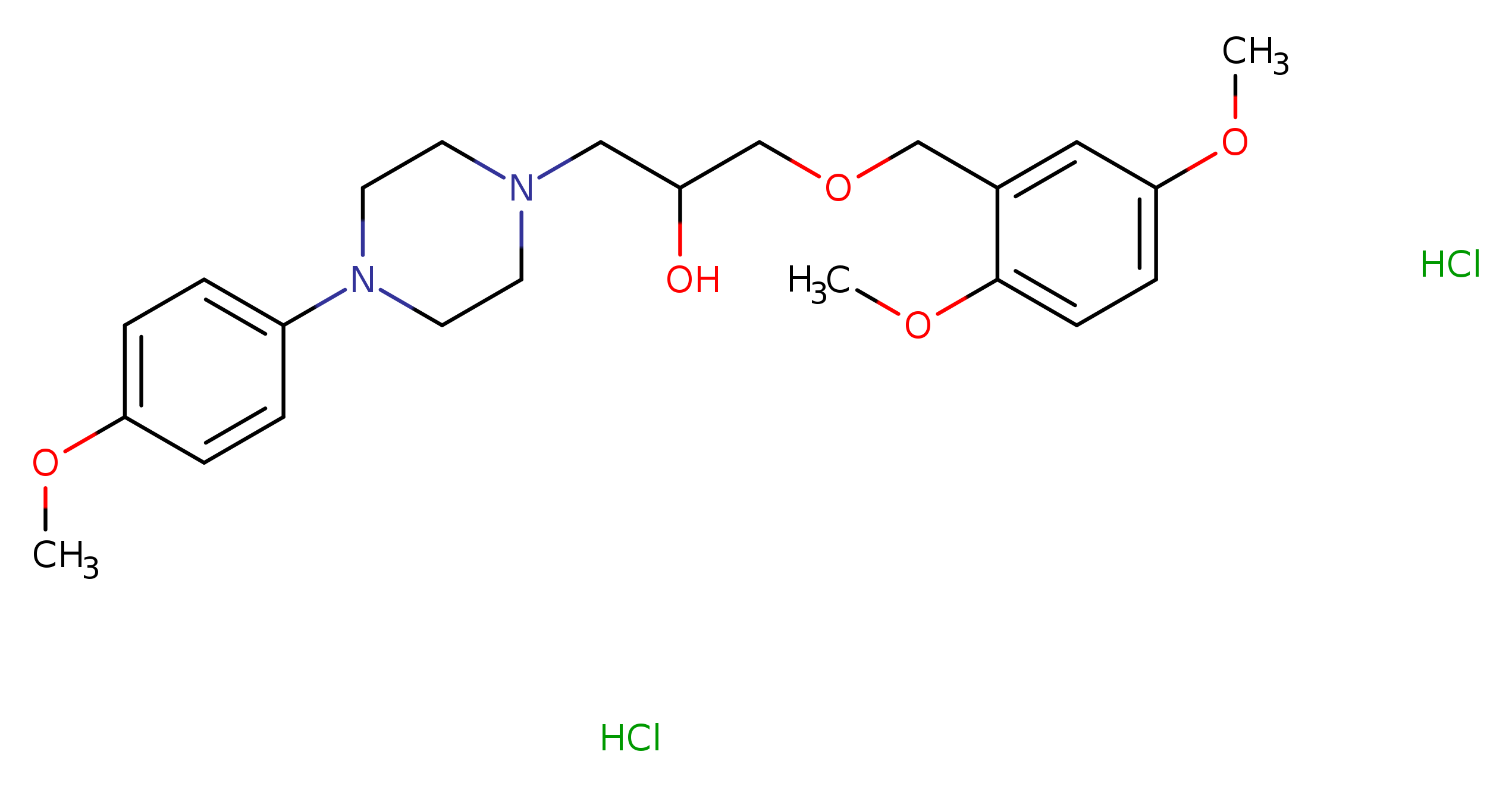 1-[(2,5-dimethoxyphenyl)methoxy]-3-[4-(4-methoxyphenyl)piperazin-1-yl]propan-2-ol dihydrochloride