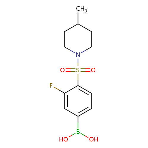 (3-fluoro-4-((4-Methylpiperidin-1-yl)sulfonyl)phenyl)boronic acid
