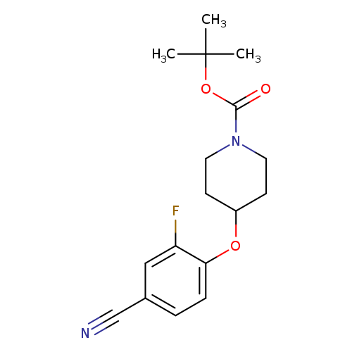 tert-Butyl 4-(4-cyano-2-fluorophenoxy)piperidine-1-carboxylate