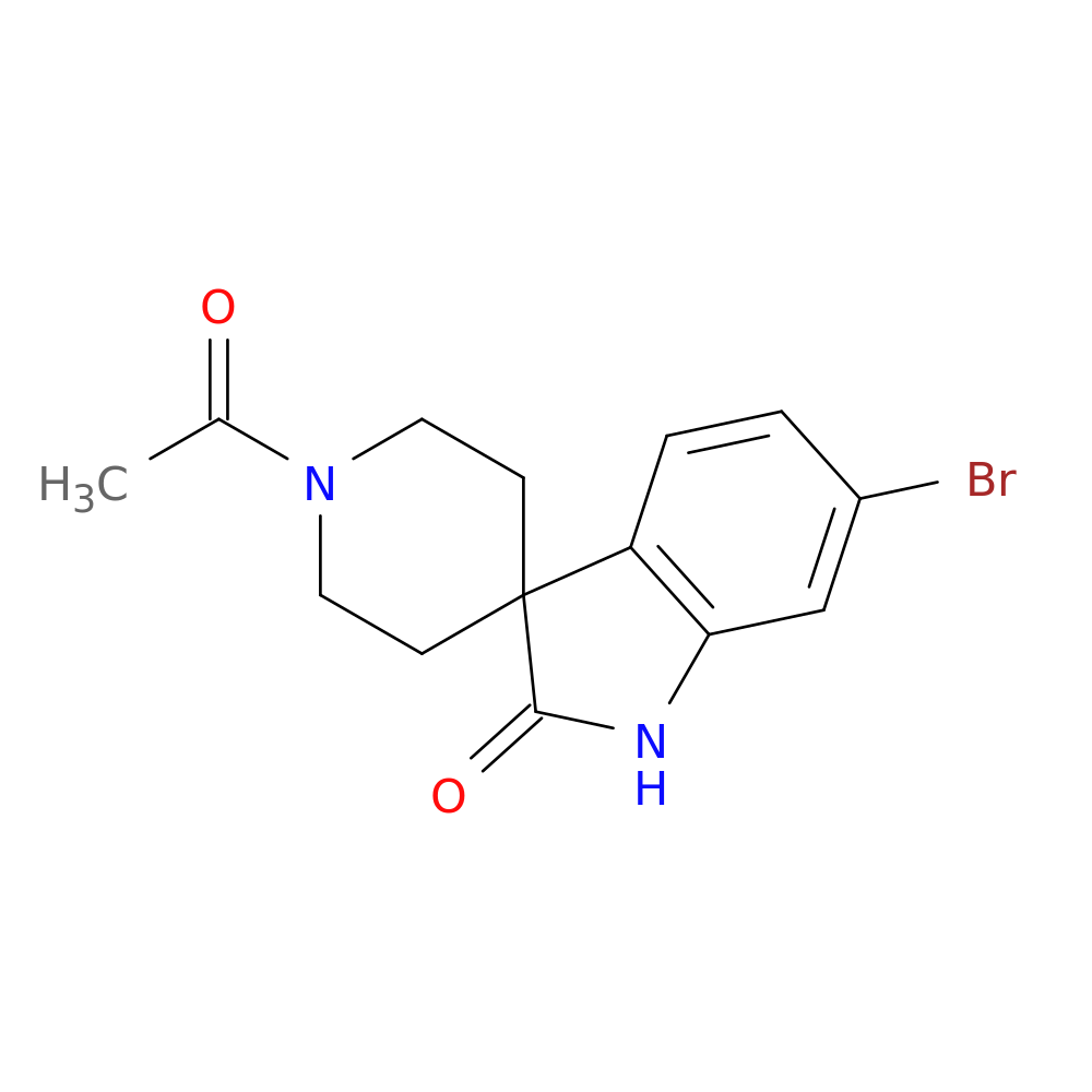 1'-Acetyl-6-bromospiro[indoline-3,4'-piperidin]-2-one