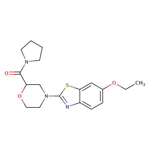 6-ethoxy-2-[2-(pyrrolidine-1-carbonyl)morpholin-4-yl]-1,3-benzothiazole
