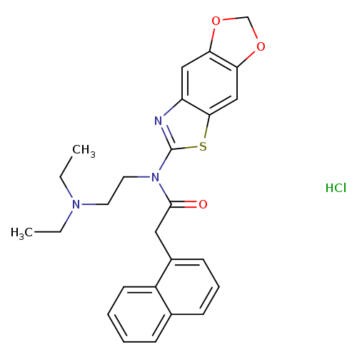 N-[2-(diethylamino)ethyl]-N-{4,6-dioxa-10-thia-12-azatricyclo[7.3.0.0^{3,7}]dodeca-1(9),2,7,11-tetraen-11-yl}-2-(naphthalen-1-yl)acetamide hydrochloride