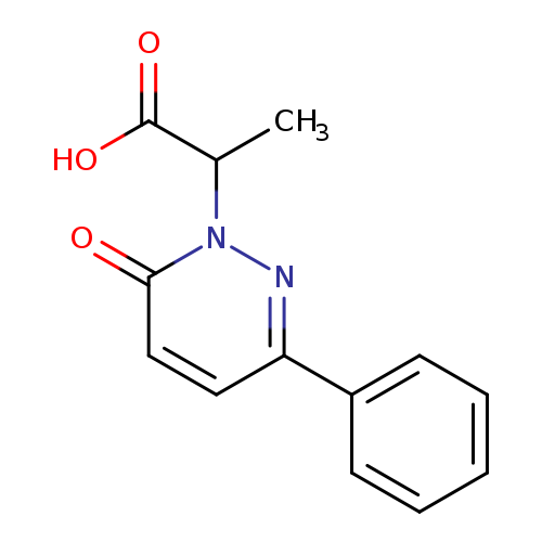 2-(6-oxo-3-phenyl-1,6-dihydropyridazin-1-yl)propanoic acid