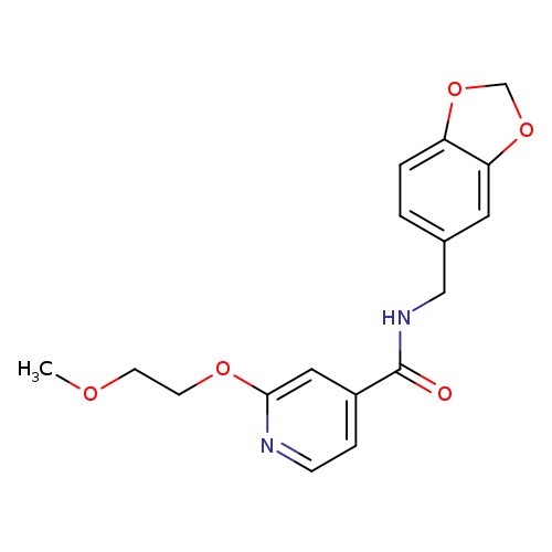 N-[(2H-1,3-benzodioxol-5-yl)methyl]-2-(2-methoxyethoxy)pyridine-4-carboxamide