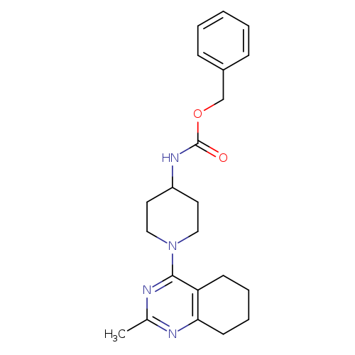 benzyl N-[1-(2-methyl-5,6,7,8-tetrahydroquinazolin-4-yl)piperidin-4-yl]carbamate