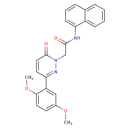 2-[3-(2,5-dimethoxyphenyl)-6-oxo-1,6-dihydropyridazin-1-yl]-N-(naphthalen-1-yl)acetamide