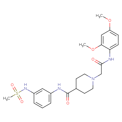1-{[(2,4-dimethoxyphenyl)carbamoyl]methyl}-N-(3-methanesulfonamidophenyl)piperidine-4-carboxamide