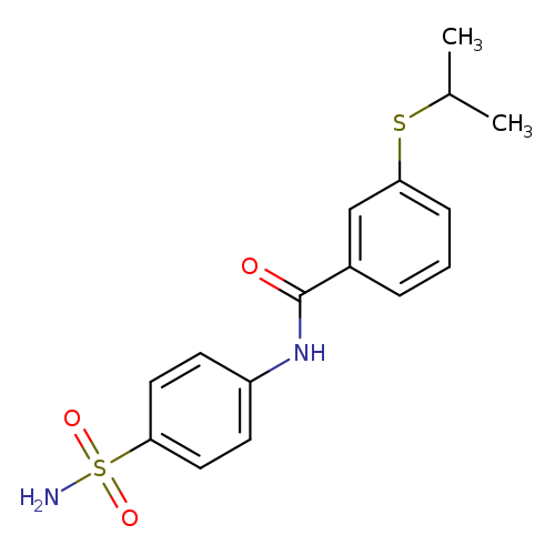 3-(propan-2-ylsulfanyl)-N-(4-sulfamoylphenyl)benzamide