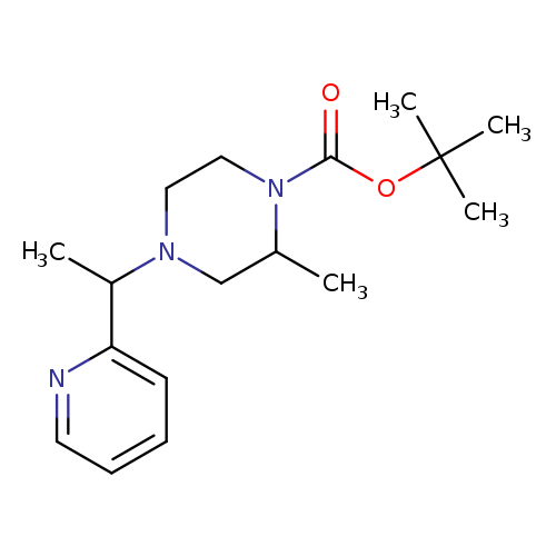 1-Piperazinecarboxylic acid, 2-methyl-4-[1-(2-pyridinyl)ethyl]-, 1,1-dimethylethyl ester