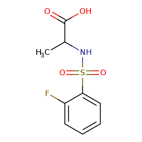 2-(2-Fluorobenzenesulfonamido)propanoic acid