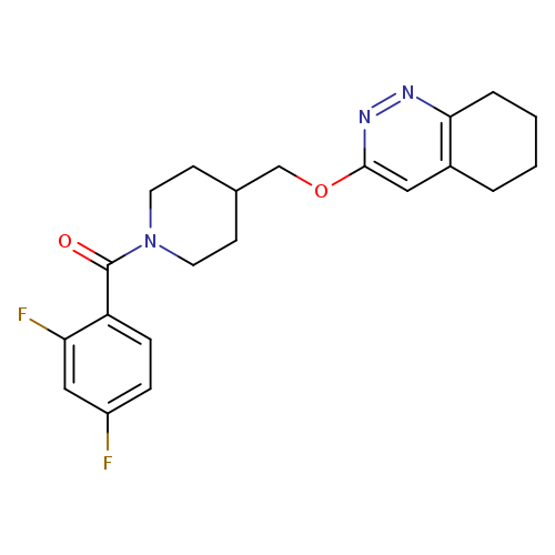 3-{[1-(2,4-difluorobenzoyl)piperidin-4-yl]methoxy}-5,6,7,8-tetrahydrocinnoline