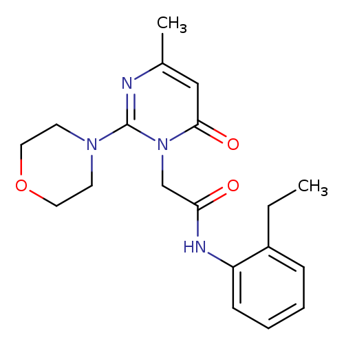 N-(2-ethylphenyl)-2-[4-methyl-2-(morpholin-4-yl)-6-oxo-1,6-dihydropyrimidin-1-yl]acetamide
