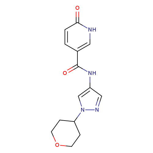 N-[1-(oxan-4-yl)-1H-pyrazol-4-yl]-6-oxo-1,6-dihydropyridine-3-carboxamide