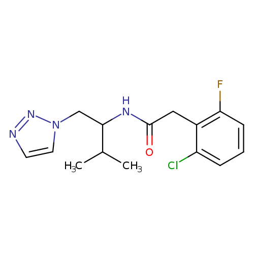 2-(2-chloro-6-fluorophenyl)-N-[3-methyl-1-(1H-1,2,3-triazol-1-yl)butan-2-yl]acetamide