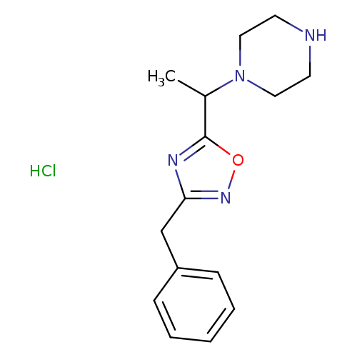 1-[1-(3-benzyl-1,2,4-oxadiazol-5-yl)ethyl]piperazine hydrochloride