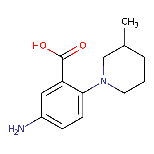 5-Amino-2-(3-methyl-1-piperidinyl)benzoic acid