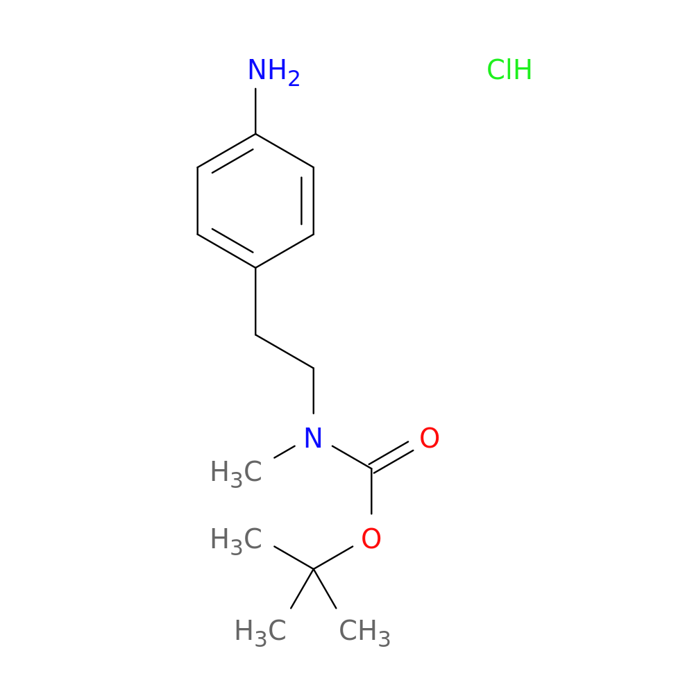 tert-butyl N-[2-(4-aminophenyl)ethyl]-N-methylcarbamate hydrochloride