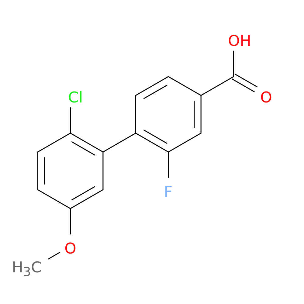 4-(2-Chloro-5-methoxyphenyl)-3-fluorobenzoic acid