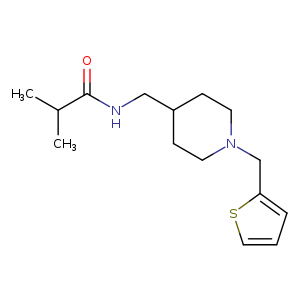 2-methyl-N-({1-[(thiophen-2-yl)methyl]piperidin-4-yl}methyl)propanamide