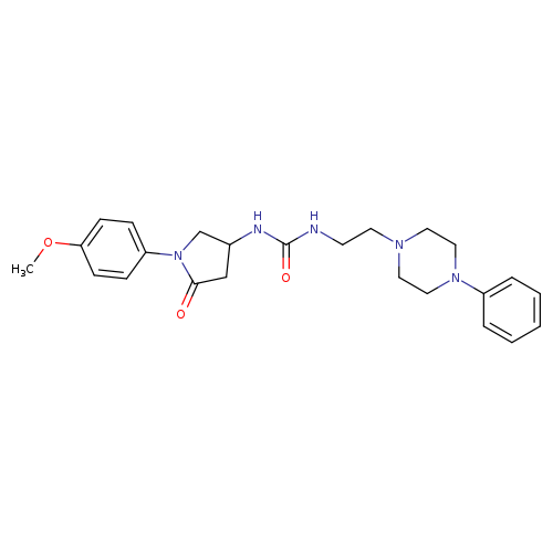 3-[1-(4-methoxyphenyl)-5-oxopyrrolidin-3-yl]-1-[2-(4-phenylpiperazin-1-yl)ethyl]urea