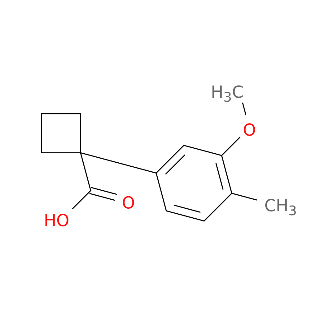 1-(3-methoxy-4-methylphenyl)cyclobutane-1-carboxylic acid