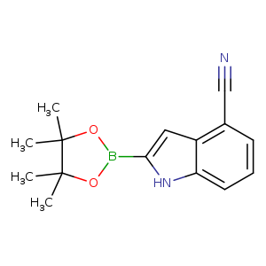 1H-Indole-4-carbonitrile, 2-(4,4,5,5-tetramethyl-1,3,2-dioxaborolan-2-yl)-