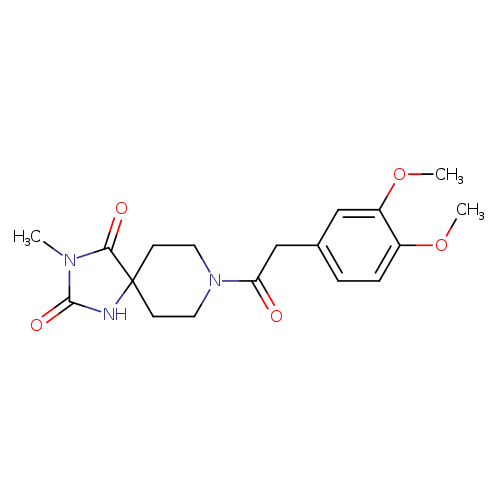 8-[2-(3,4-dimethoxyphenyl)acetyl]-3-methyl-1,3,8-triazaspiro[4.5]decane-2,4-dione