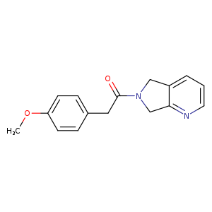 2-(4-methoxyphenyl)-1-{5H,6H,7H-pyrrolo[3,4-b]pyridin-6-yl}ethan-1-one