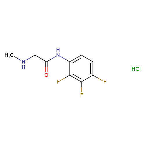 2-(methylamino)-N-(2,3,4-trifluorophenyl)acetamide hydrochloride