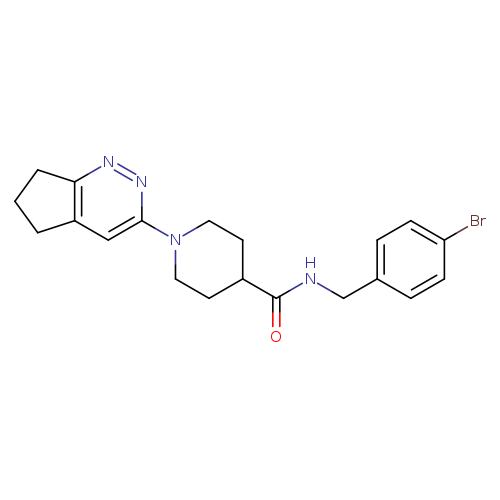N-[(4-bromophenyl)methyl]-1-{5H,6H,7H-cyclopenta[c]pyridazin-3-yl}piperidine-4-carboxamide