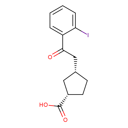 cis-3-[2-(2-Iodophenyl)-2-oxoethyl]cyclopentane-1-carboxylic acid