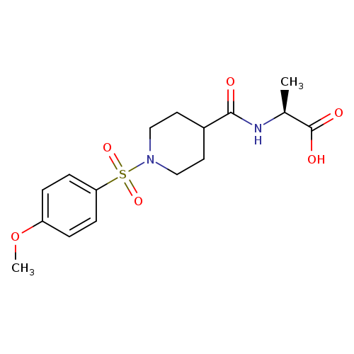 (2S)-2-{[1-(4-methoxybenzenesulfonyl)piperidin-4-yl]formamido}propanoic acid