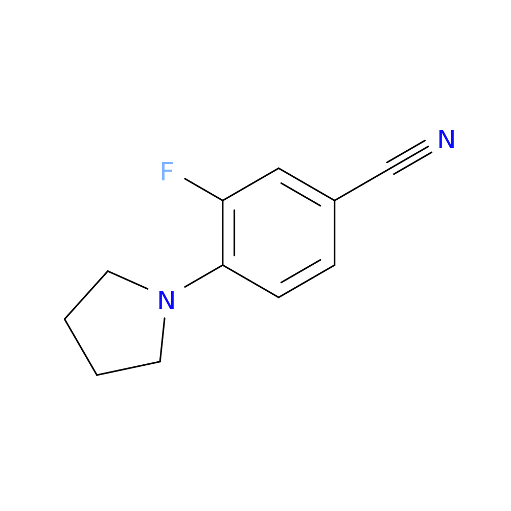 3-Fluoro-4-(pyrrolidin-1-yl)benzonitrile