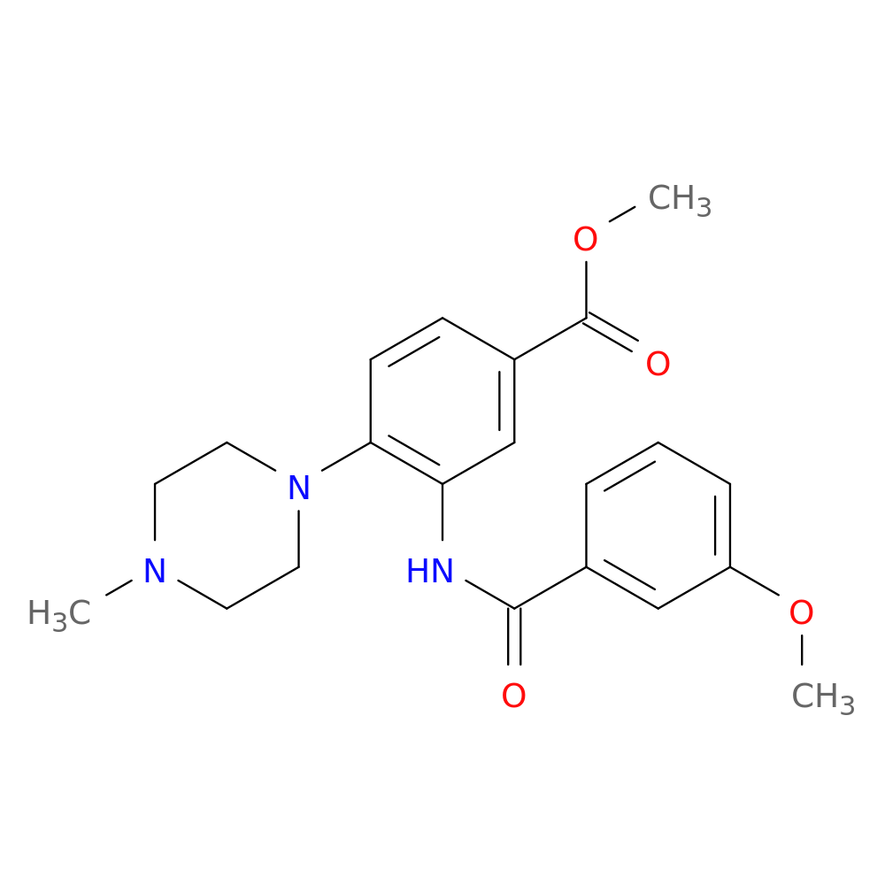 Methyl 3-(3-methoxybenzamido)-4-(4-methylpiperazin-1-yl)benzoate